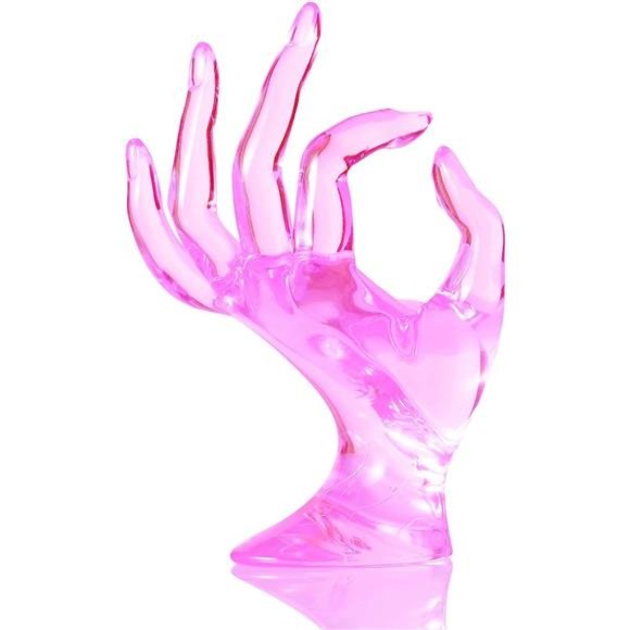 Ring Holder,Pink Room Decor,Hand Jewelry Display Holder,Danish Pastel Room Decor - Picture 2 of 7